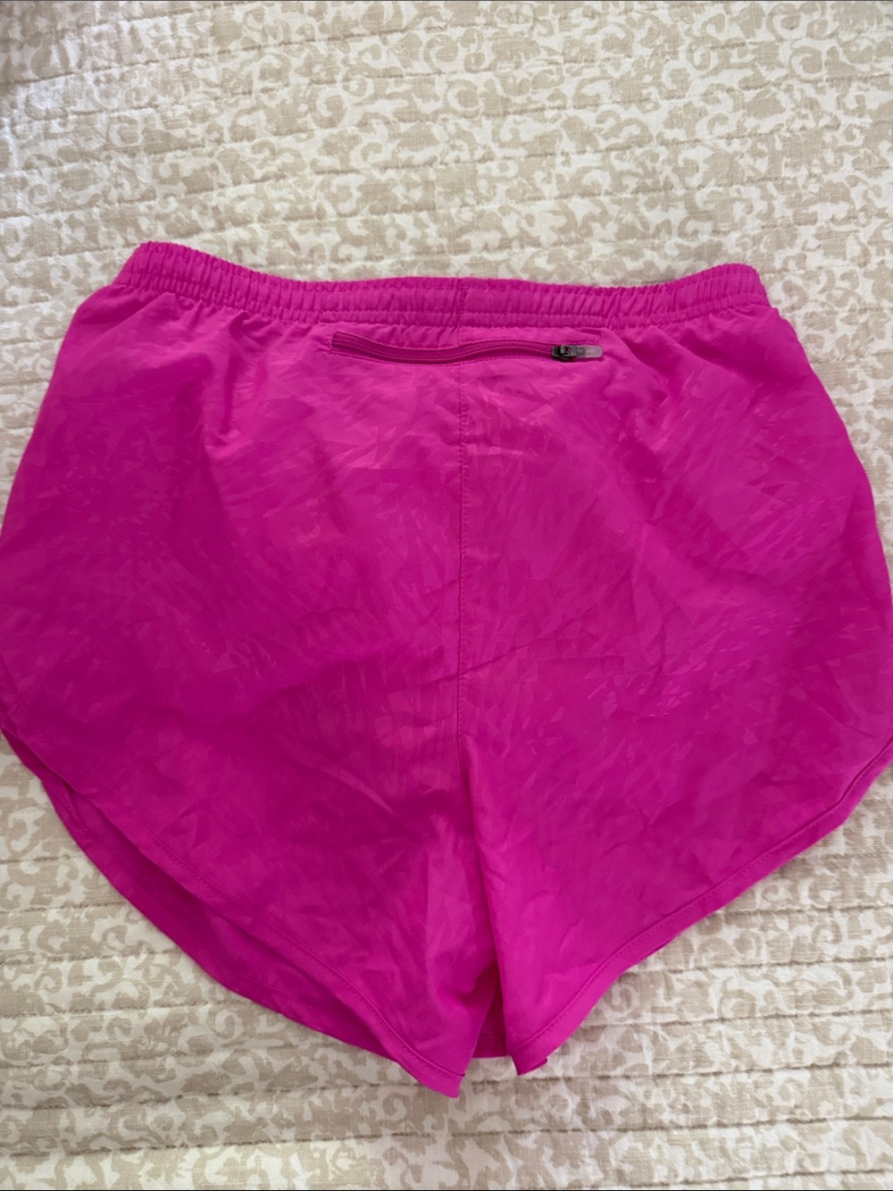Nike Women's Bright Fuchsia Athletic Shorts - Picture 3 of 3
